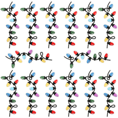 Christmas pink light strip embroidery patch