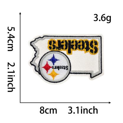 NFL team logo state shape NFL fan patches