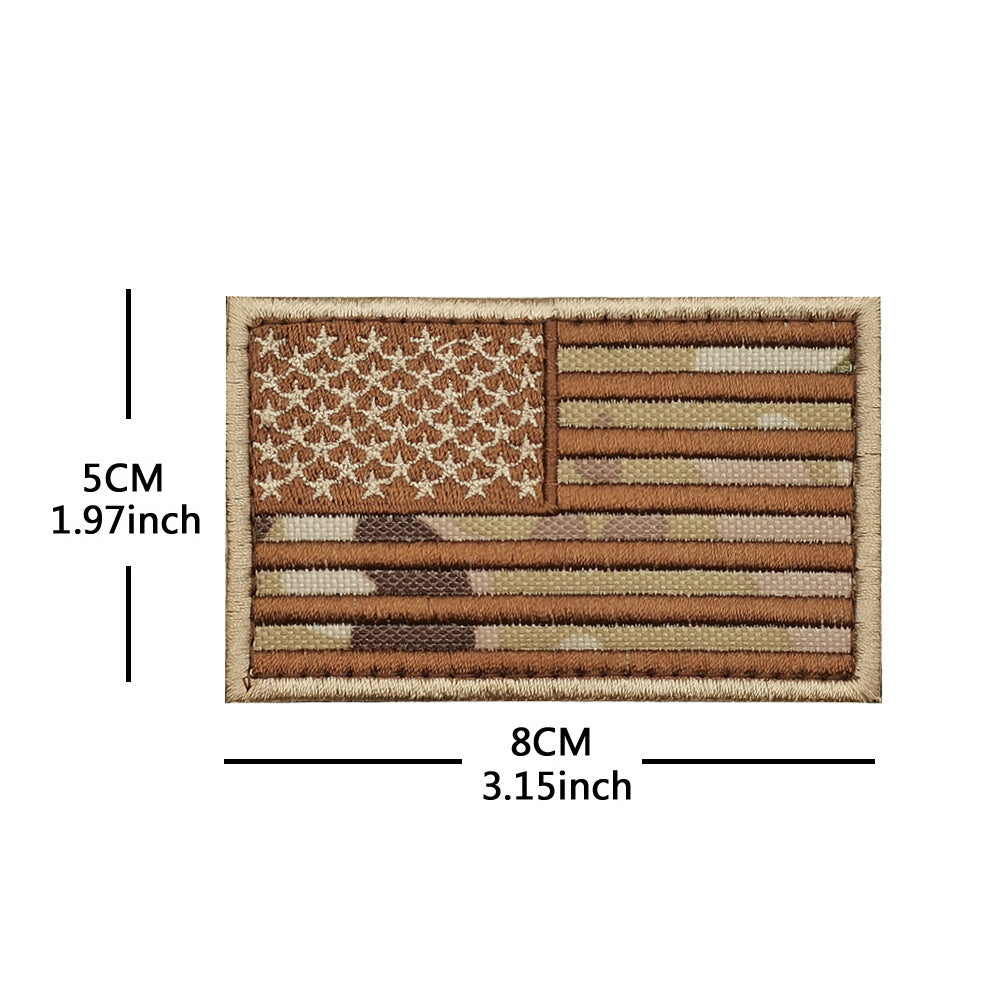 American Flag Embroidery Velcro Tactical Chapter Patch