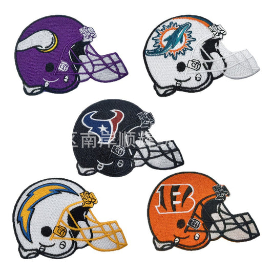 Football Embroidery Cloth Patch NFL team Helmet Patch - Clpatch