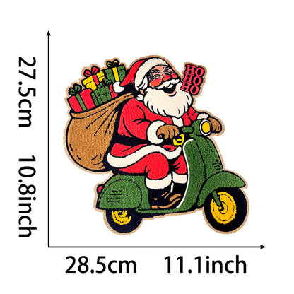 Grinch Christmas santa Large OH SNAP Sequin