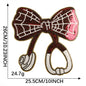 Halloween pumpkin sequins bow patch