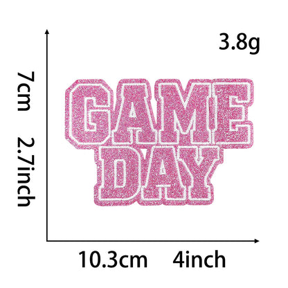 Gameday Glitter football patches