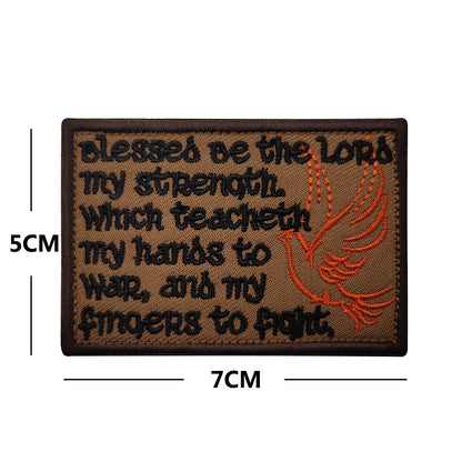 Personalized English embroidered armband backpack Velcro morale patches