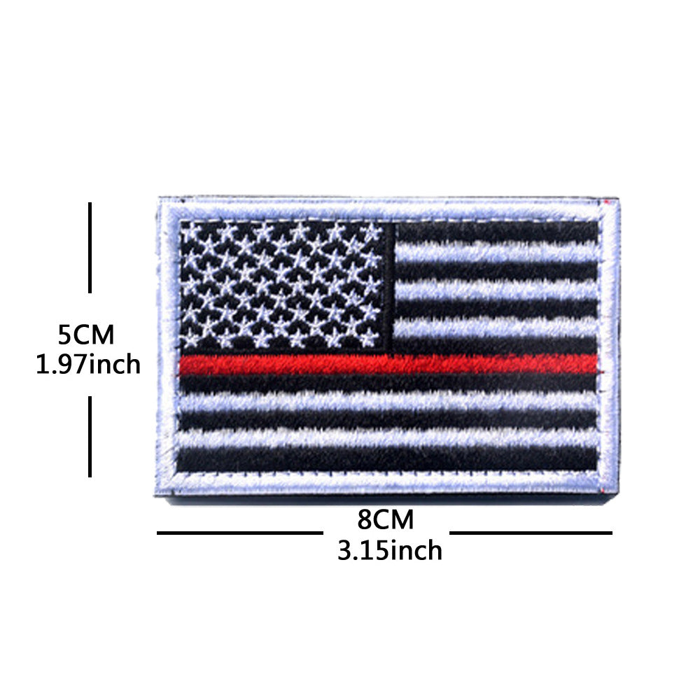 American Flag Embroidery Velcro Tactical Chapter Patch