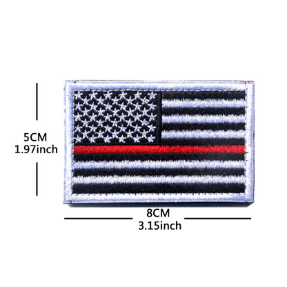 American Flag Embroidery Velcro Tactical Chapter Patch