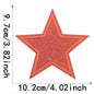 Glitter star hat patch