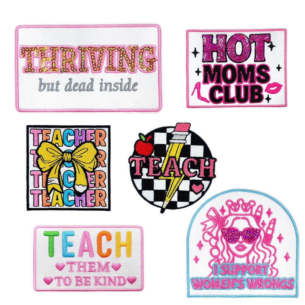 Girl, teacher patch
