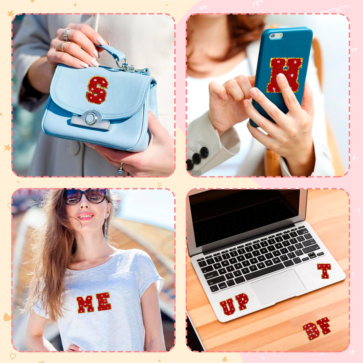 Alphabet letter Christmas patch A-Z