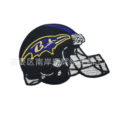Football Embroidery Cloth Patch NFL team Helmet Patch - Clpatch