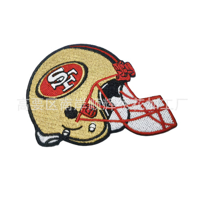 Football Embroidery Cloth Patch NFL team Helmet Patch - Clpatch