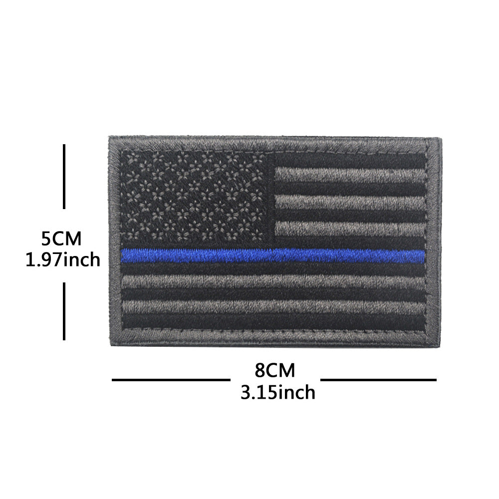 American Flag Embroidery Velcro Tactical Chapter Patch