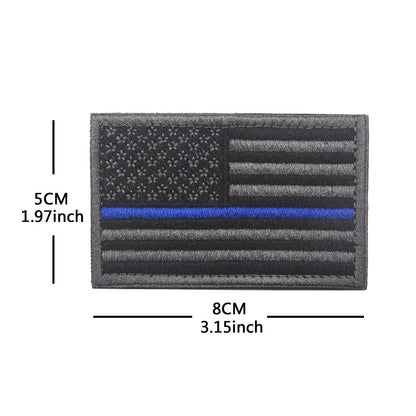 American Flag Embroidery Velcro Tactical Chapter Patch