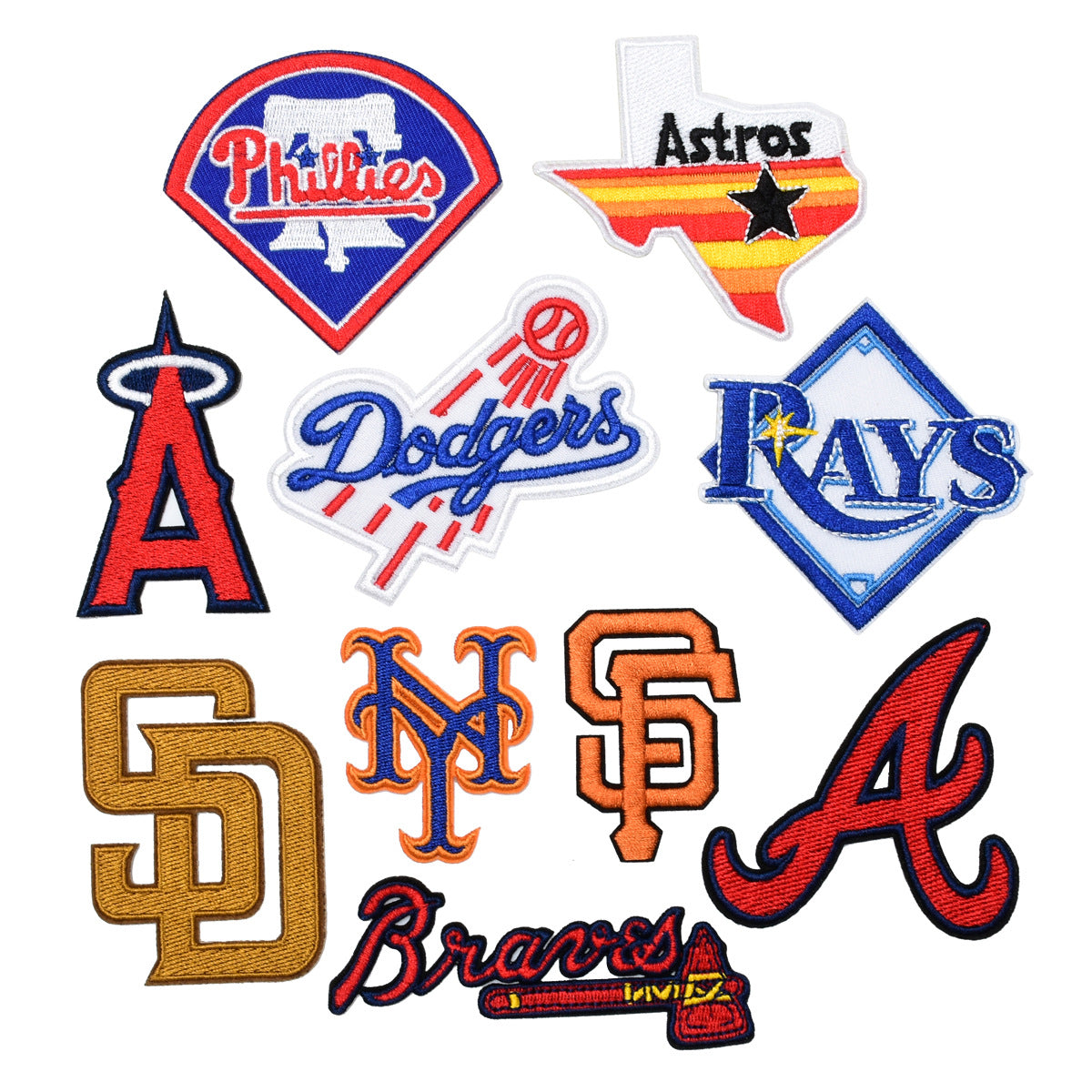 Baseball Patch Sticker Spot baseball team logo embroidery team logo cloth sticker clothes bag ...