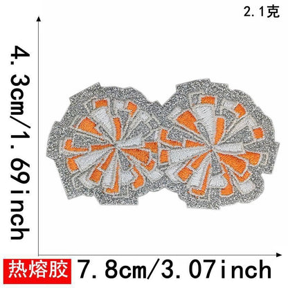 cheer pom patches 5pcs a set