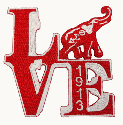 Wholesale Greek DST Sorority Embroidery Logo 1913 Patch - Clpatch