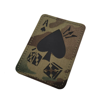 Reflector Poker Spades A Triple Reflective Velcro Armband Tactical Morale Chapter