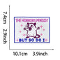 funny phrase rectangular patches