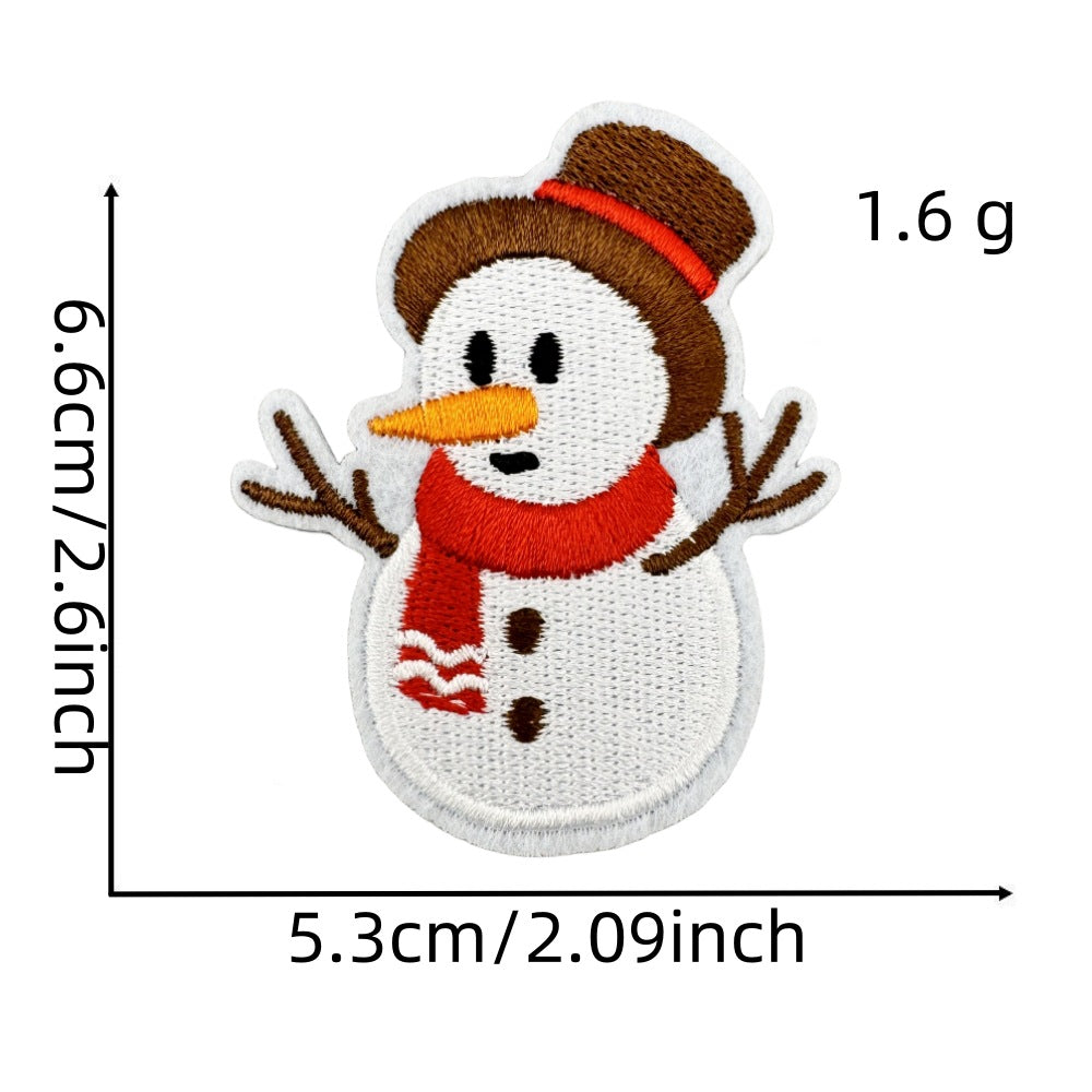 christmas santa snowman holiday patches