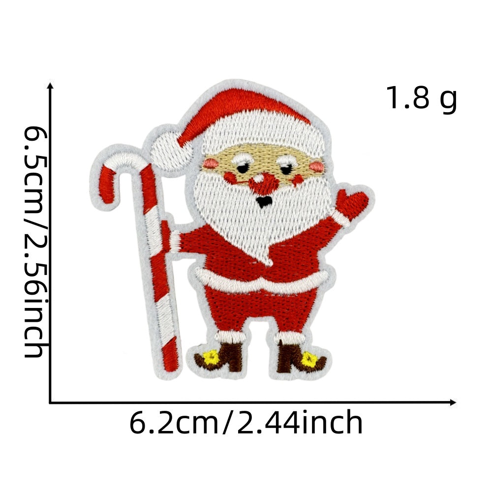 christmas santa snowman holiday patches