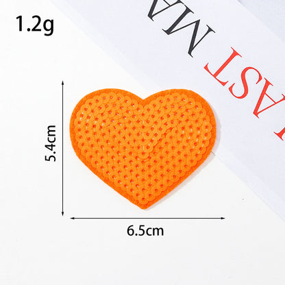 sequin heart patch