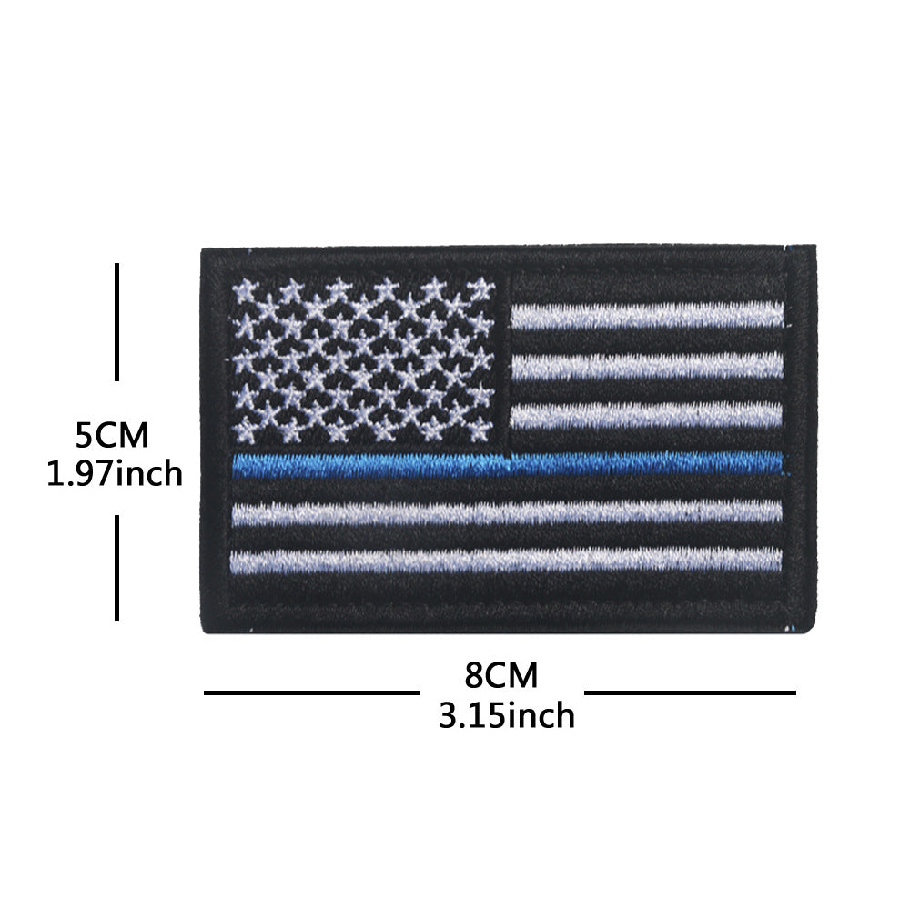 American Flag Embroidery Velcro Tactical Chapter Patch