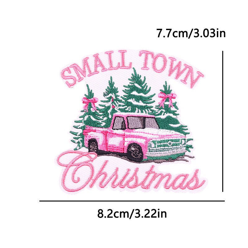 Christmas embroidery patch