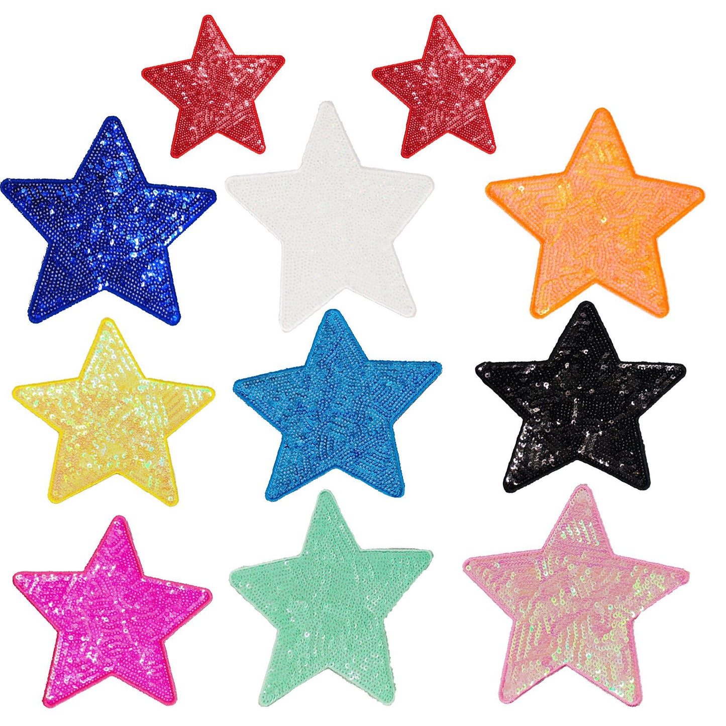 10-Color sequined star patch