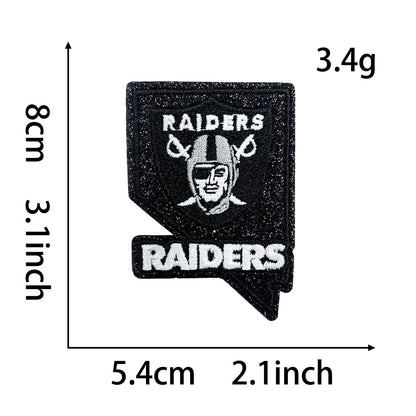 NFL team logo state shape NFL fan patches