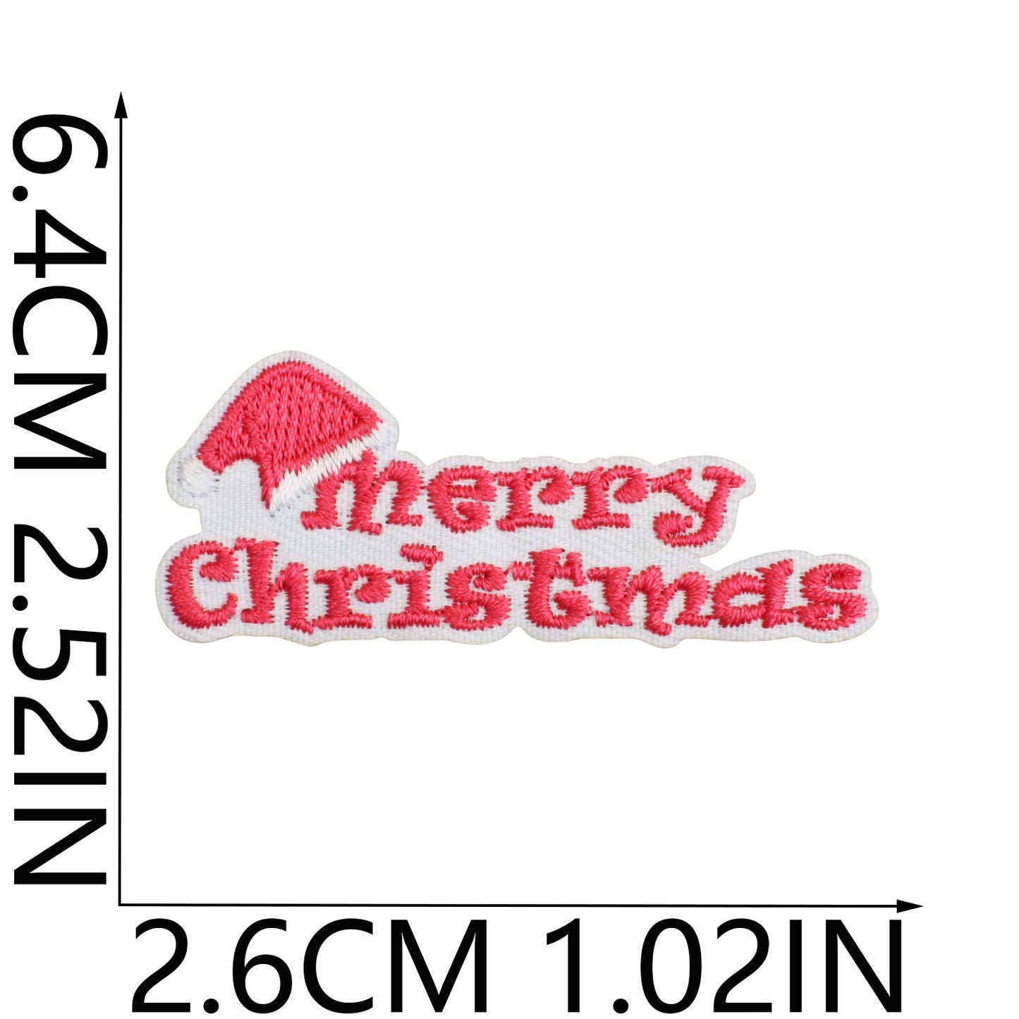 Christmas pink light strip embroidery patch