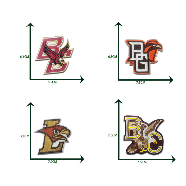 10 pcs NCAA BC University Patch