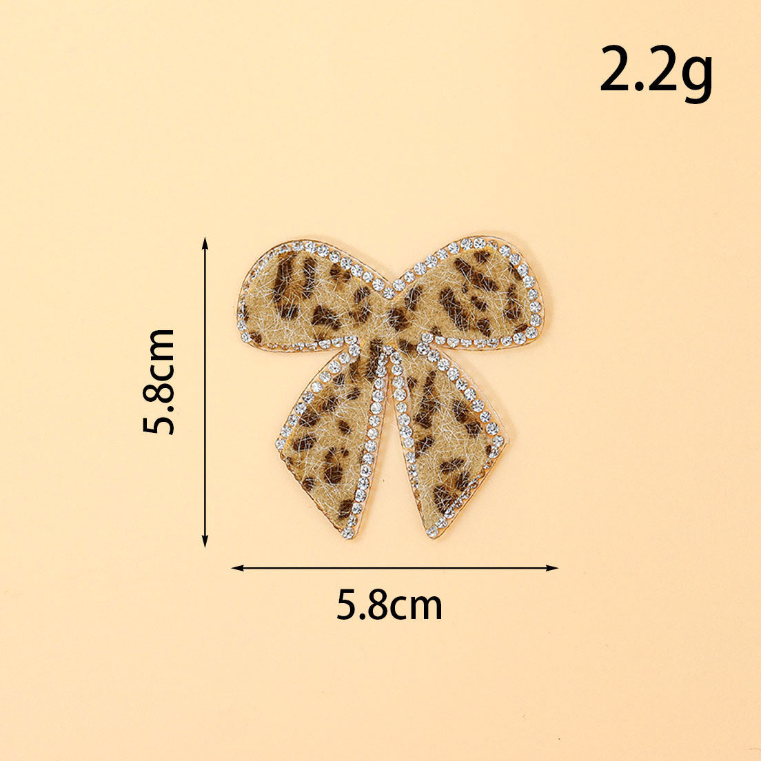 Rhinestone leopard patch