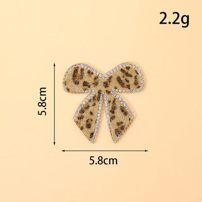 Rhinestone leopard patch