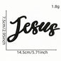 word pray jesus love faith patch