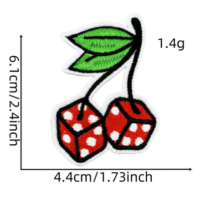 Fruit strawberry cherry jewelry patch