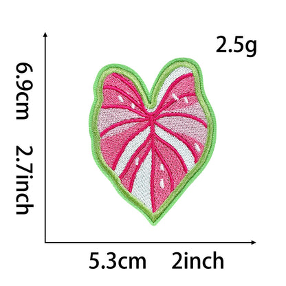 Natural Style Plant Flower Monstera Rose Sunflower Cactus DIY Patch