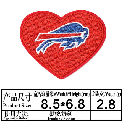football team embroidery iron on patches - Clpatch