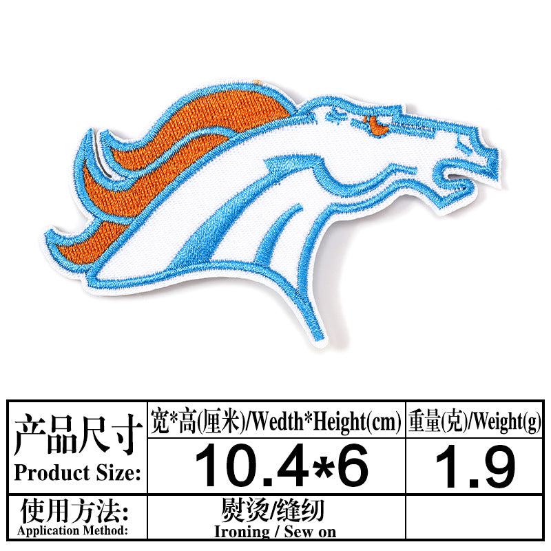 football team embroidery iron on patches - Clpatch