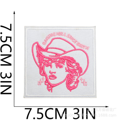 Square embroidery ironing patch - Clpatch