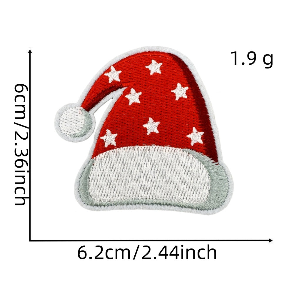 christmas santa snowman holiday patches