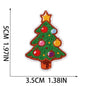 Color light Christmas label Santa patches
