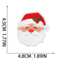 Color light Christmas label Santa patches