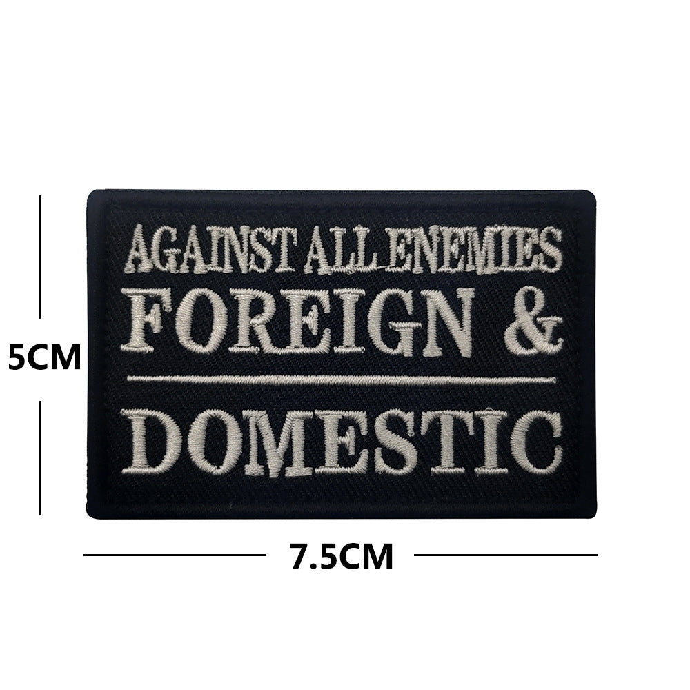 Personalized English embroidered armband backpack Velcro morale patches