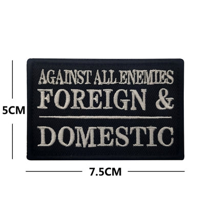 Personalized English embroidered armband backpack Velcro morale patches