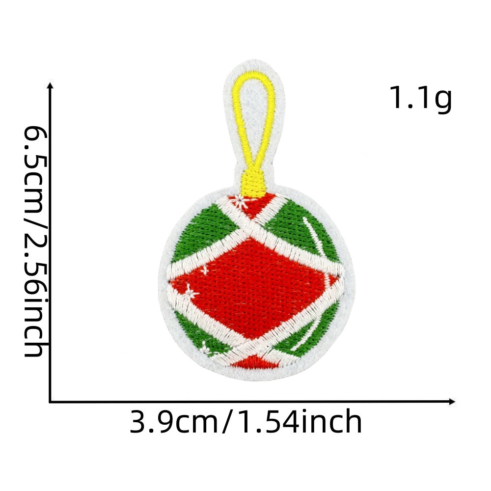 christmas santa snowman holiday patches