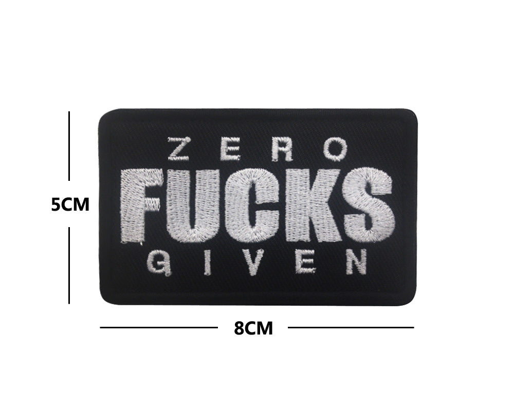 Personalized English embroidered armband backpack Velcro morale patches