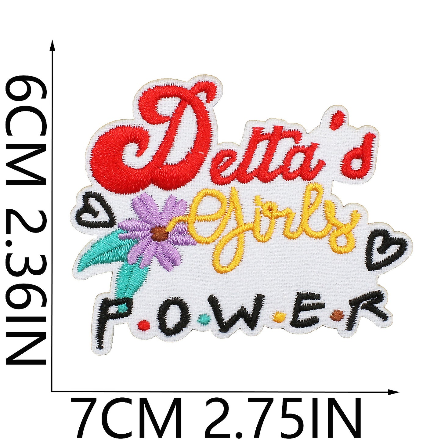 Personalized alphabet ironing bag patch