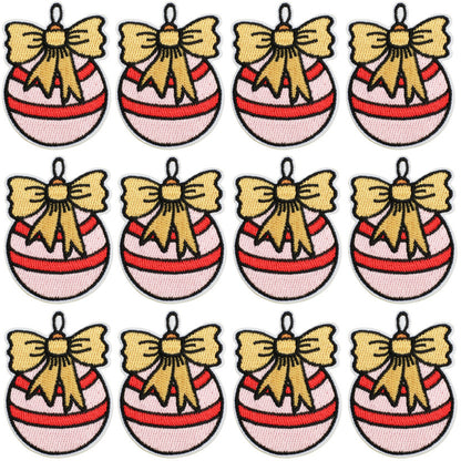 Christmas pink light strip embroidery patch