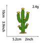 Natural Style Plant Flower Monstera Rose Sunflower Cactus DIY Patch