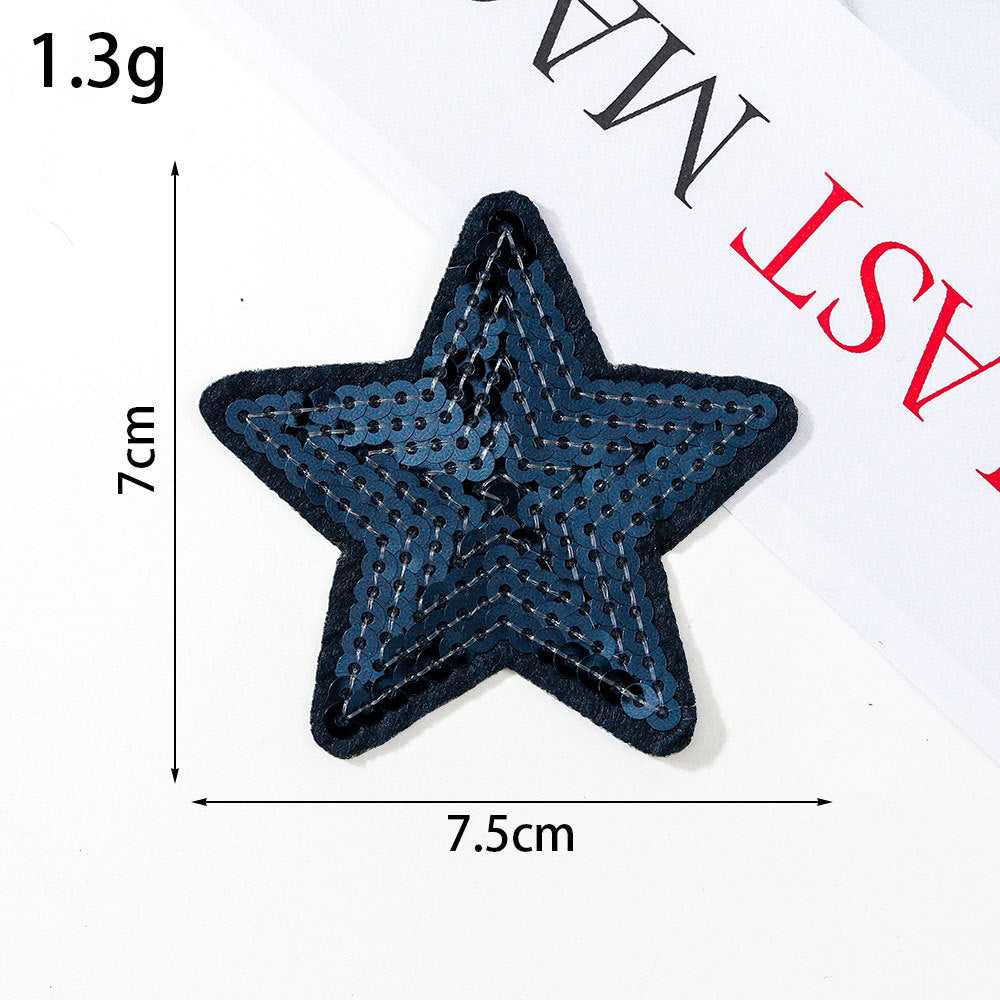 sequin star patch
